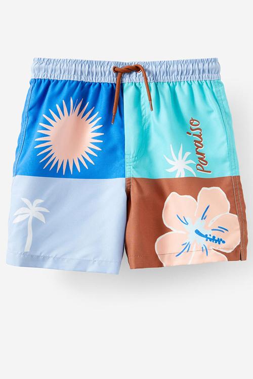Bailey board short - spliced paraiso