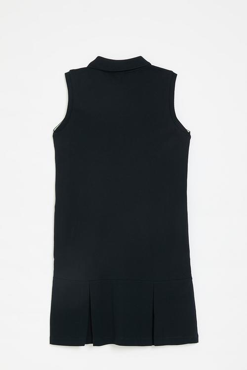 Girls kerry sleeveless colour blocked golfer dress - navy