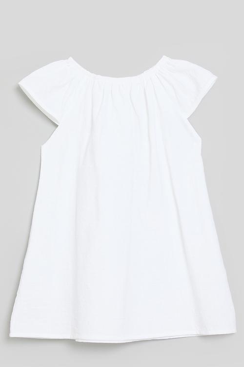 Cap sleeve dress - white
