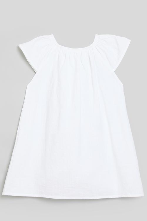 Cap sleeve dress - white