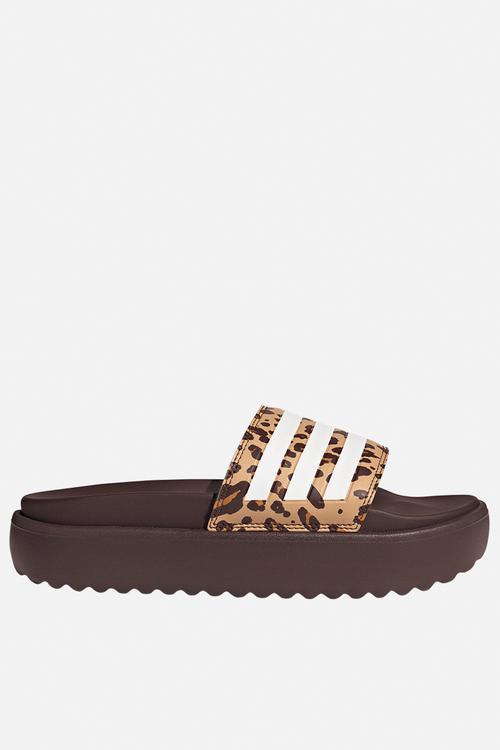 Adilette platform - jr9234 - shadow brown/ftwr white/magic beige