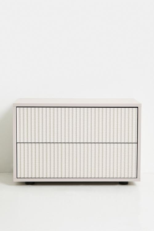 Alto 2 Drawer Pedestal - Taupe