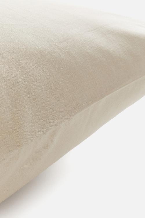 Cotton pillowcase - light dusty beige