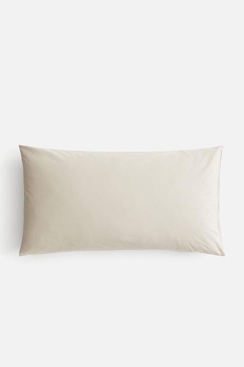 Cotton pillowcase - light dusty beige