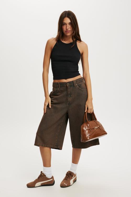Goldie rib highneck tank - black