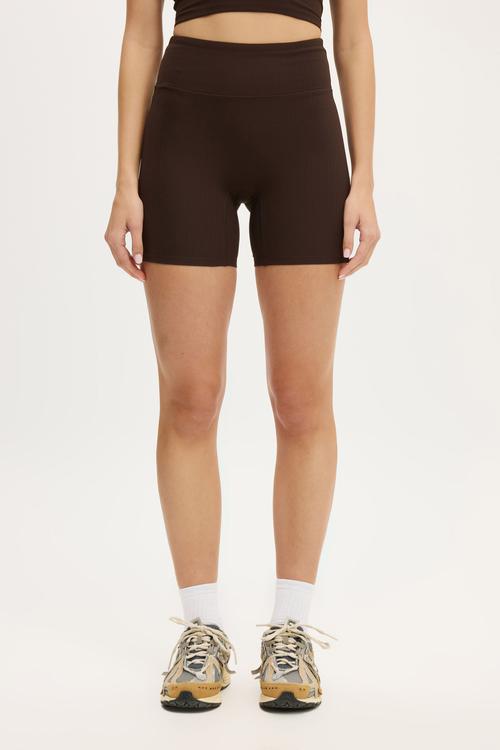 Ultra Soft Rib Bike Short - French Roast