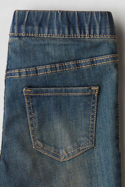 Embellished denim jeggings - denim blue