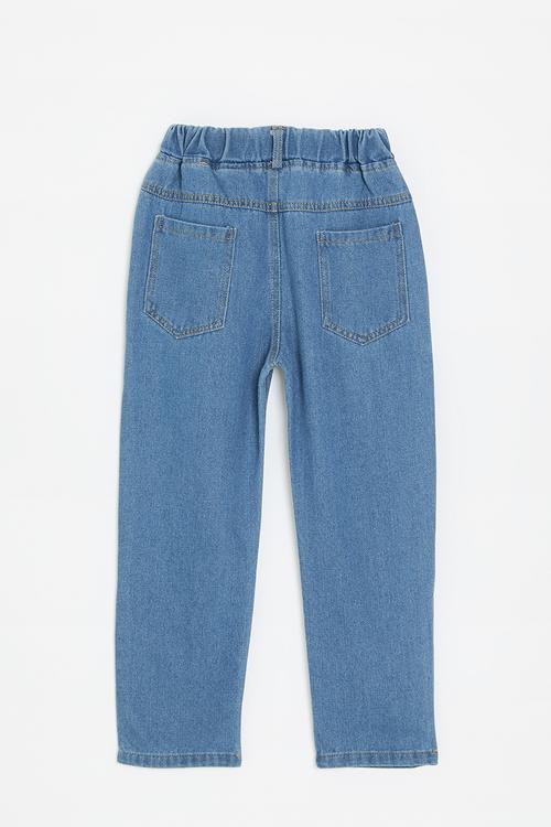 Elasticated waist jeans - stone wash