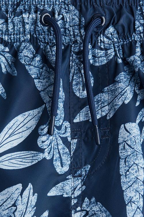 Swim shorts - dark blue palm trees