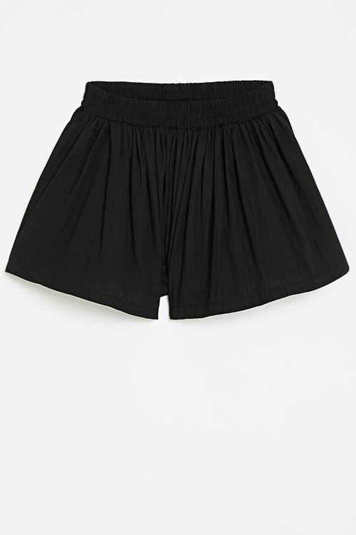 Flared shorts - black