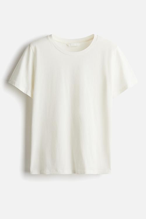 Fitted T-shirt - white - 1261291002