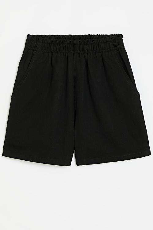 Elasticated shorts - black 