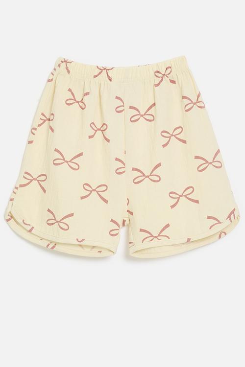 Bow print shorts - multi