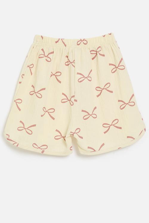 Bow print shorts - multi