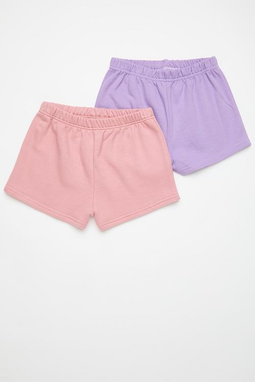 2 Pack  sweatshorts - lilac/dusty