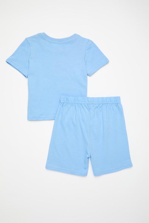 Pj set with slogan and graphic print - sky blue/sea sun naps