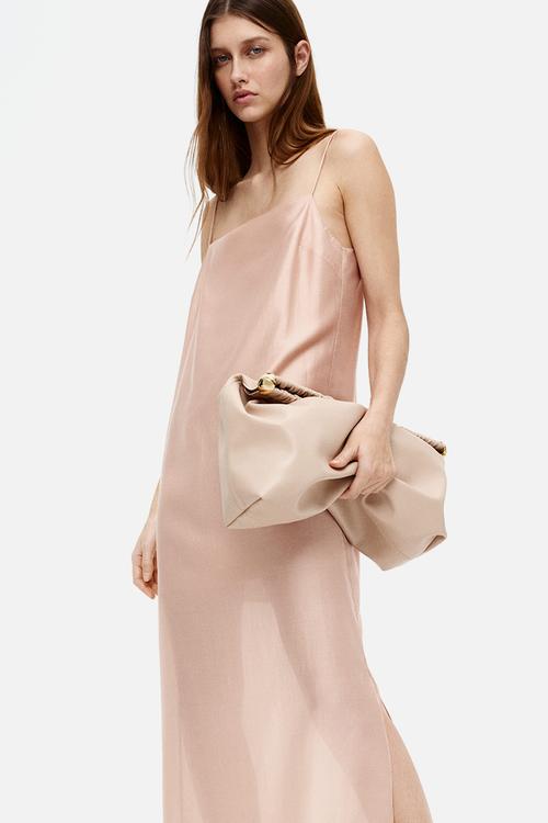 Strappy dress - powder pink