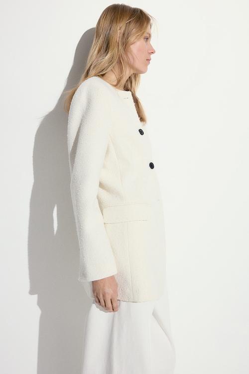 Fitted jacket - cream