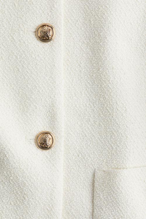 Short-sleeved jacket - white
