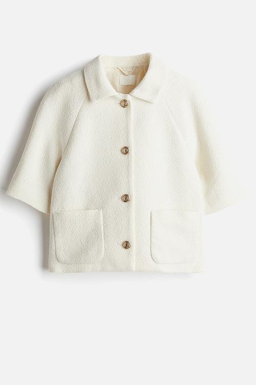 Short-sleeved jacket - white