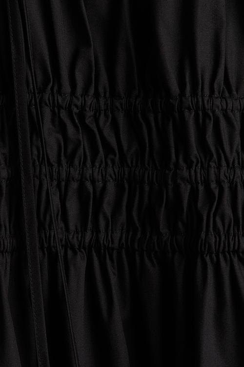 Cotton strappy dress - black