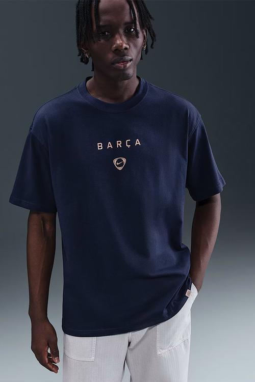 F.C. Barcelona Total 90 Football T-Shirt - Midnight Navy
