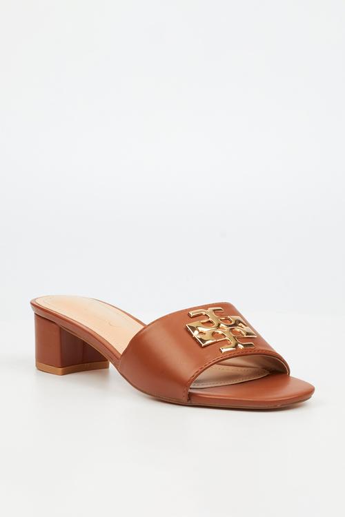 Bina 1 block heel mule - chocolate