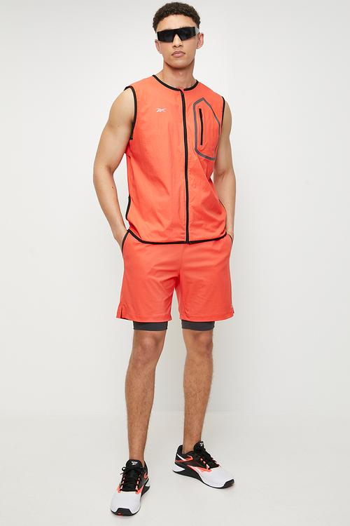 Super Light Weight Run Gilet - Semi Orange Flare