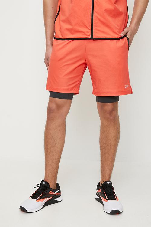 Super Light Run Dual Short - Semi Orange Flare