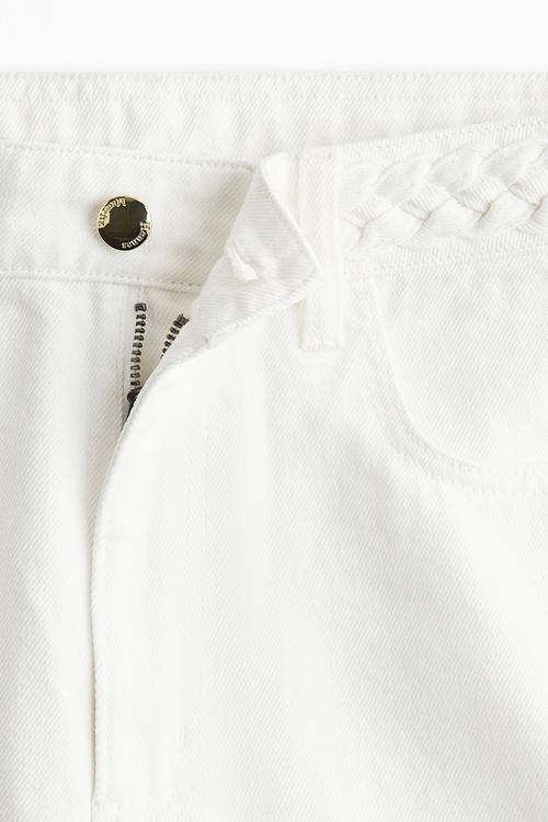 Wide high jeans - white