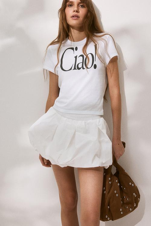 Printed t-shirt - white,multi