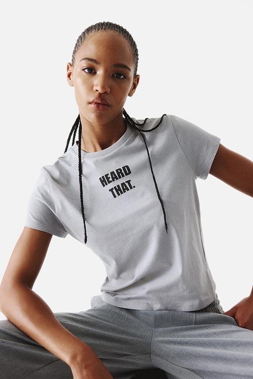 Printed t-shirt - grey,multi