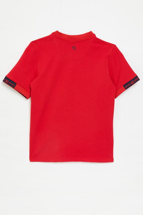 Boys crew neck tee - red