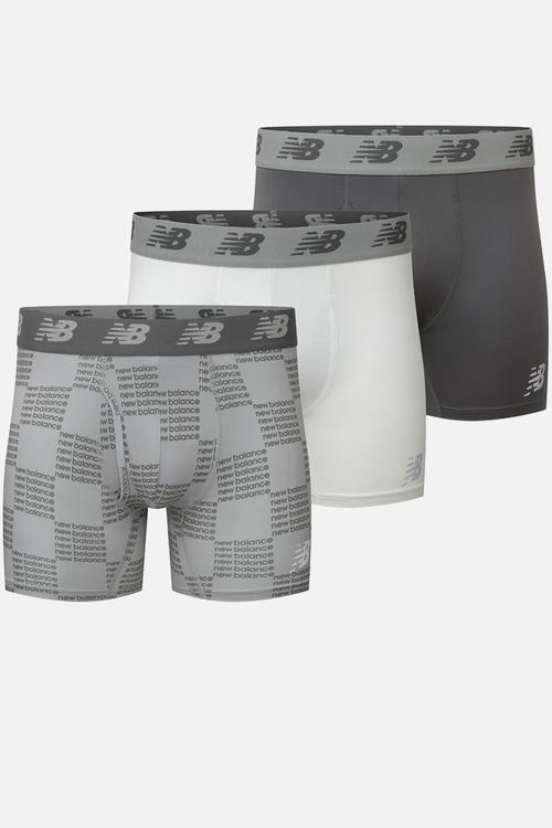 Premium 6In Boxer Briefs 3Pk - Charcoal