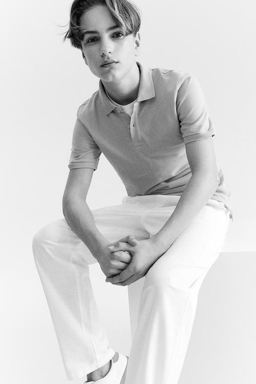 Linen-blend trousers - cream