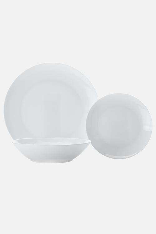 Cashmere Resort Coupe 18pc Dinner Set - white