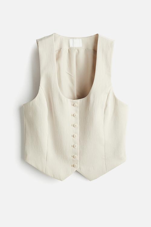 Suit waistcoat - light beige