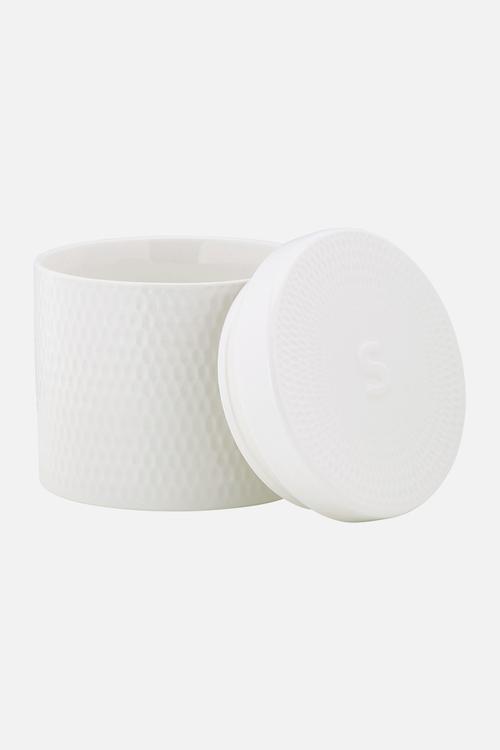 Diamonds 600ml Canister Set of 3 - white