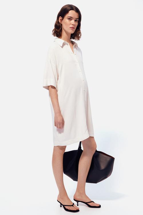 Mama before & after shirt dress - cream
