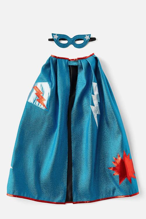 Kids dress up set - harbour blue/varsity red superhero