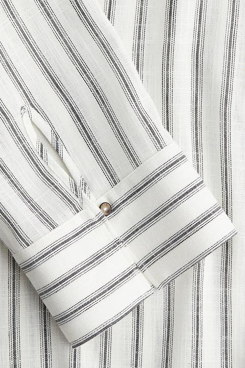 Airy shirt - white striped