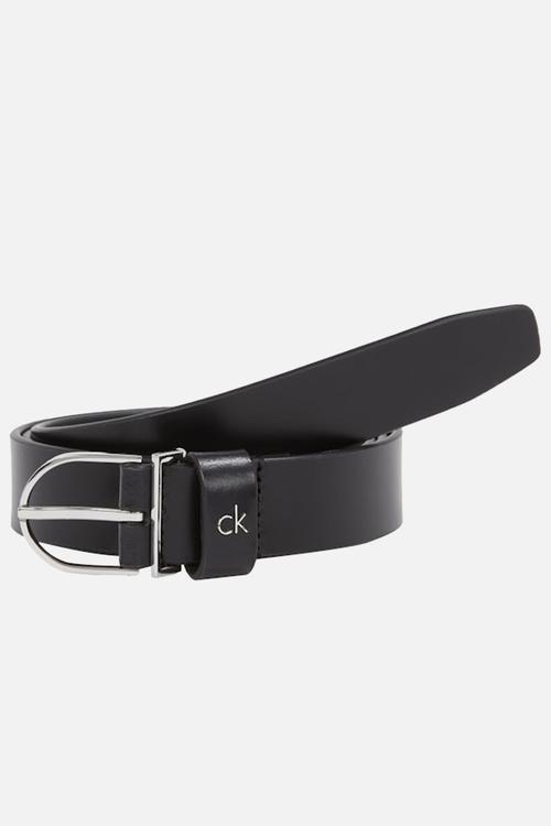 Ck metal loop round buckle 2.5 - black