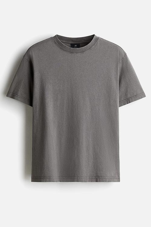 Loose fit washed t-shirt - dark grey