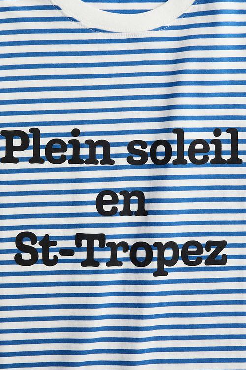 Printed t-shirt - blue striped