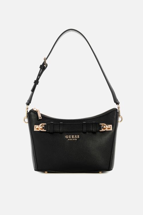 Gregoria top zip shoulder bag - black
