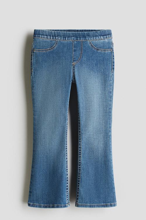 Superstretch flared leg jeans - denim blue
