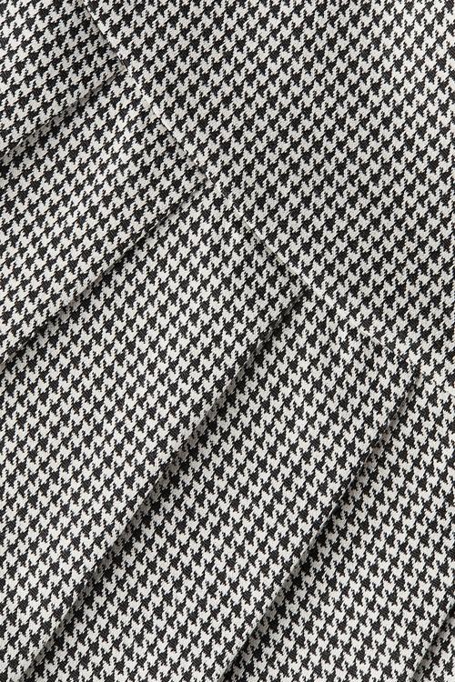 Pleated skirt - beige/dogtooth-patterned 