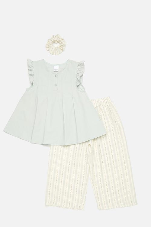 Top & bottom set with scrunchie - multi 