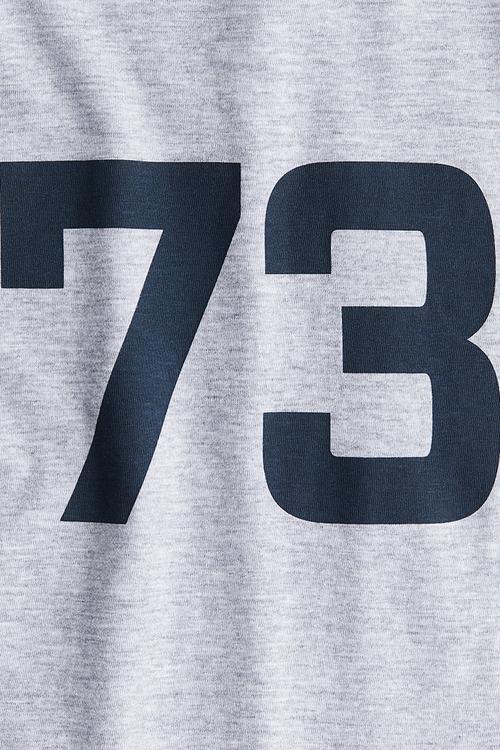 Printed T-shirt - grey/73