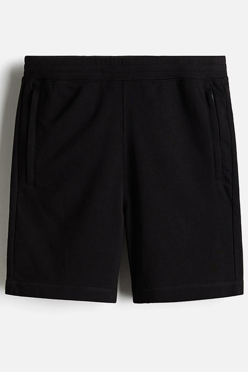 Coolmax® regular fit sweathorts - black